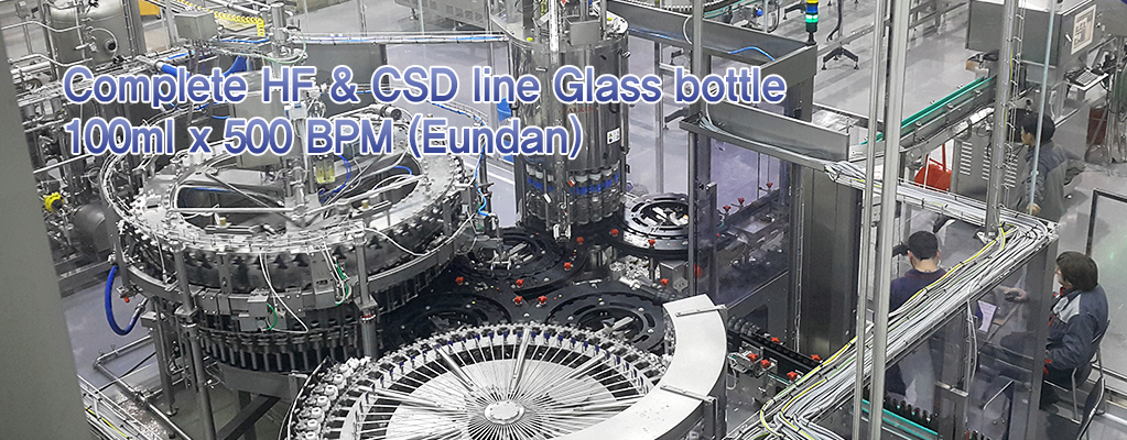 complete hf & csd line glass bottle 100ml x 500 bpm (enudan)